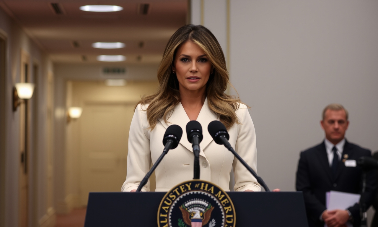 Melania Trump decries 'lies' linking her to Epstein, Maxwell