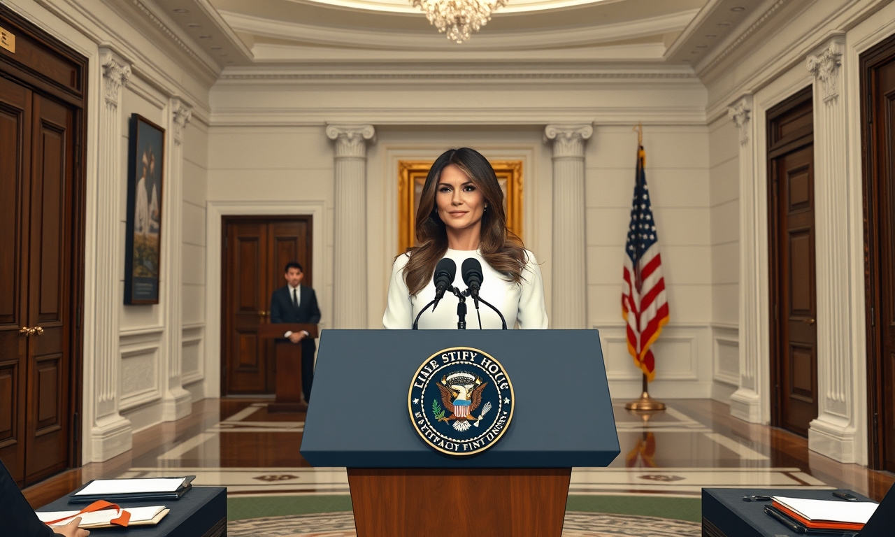 Melania Trump delivers statement at White House denying ties to Epstein and knowledge of his crimes